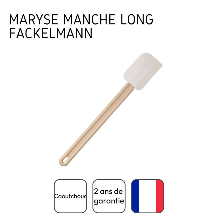 Ensemble de 2 Maryses de pâtisserie et de cuisine - FACKELMANN - Manche en résine - 32 cm