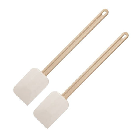 Ensemble de 2 Maryses de pâtisserie de cuisine - FACKELMANN - Manche en résine - 52 cm