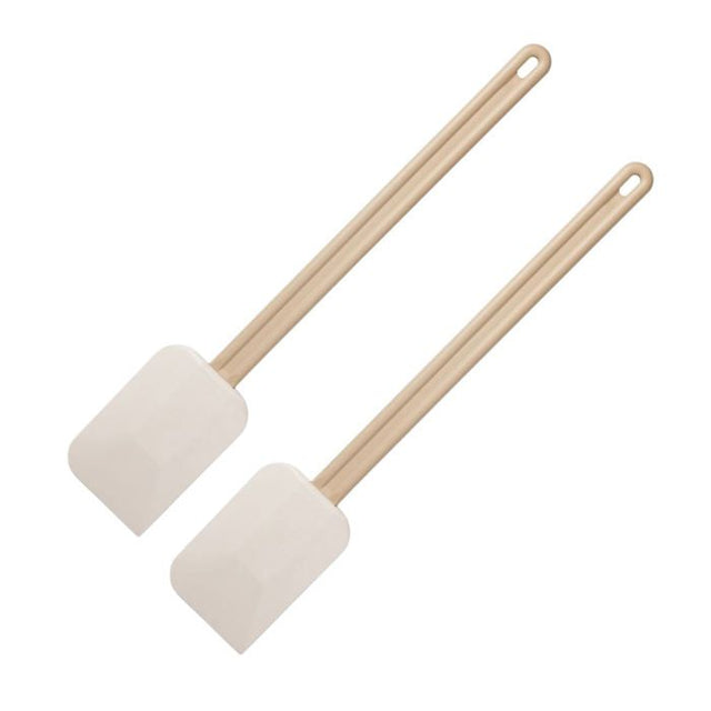 Ensemble de 2 Maryses de pâtisserie de cuisine - FACKELMANN - Manche en résine - 52 cm