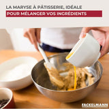 Ensemble de 2 Maryses de pâtisserie de cuisine - FACKELMANN - Manche en résine - 52 cm