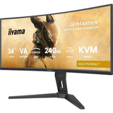 Ecran PC Gamer incurvé - IIYAMA - 34 - 240Hz - Dalle VA - 0.4ms - Réglable en hauteur - G-Master GOLD PHoeNIX