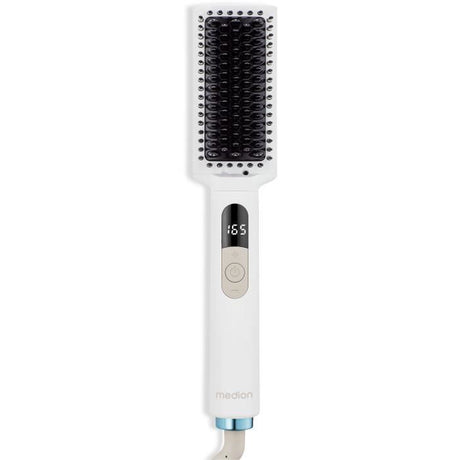 Brosse chauffante - MEDION - MD19859 - 46 W - 5 niveaux de chaleur - 165 a 210°C - Blanc