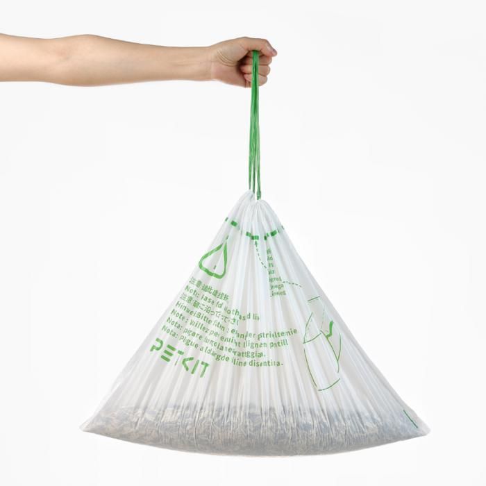 Lot de 5 rouleaux de 20 sacs poubelle - PETKIT - 8 L - Pour litiere automatique PETKIT PURAMAX 2 - Vert
