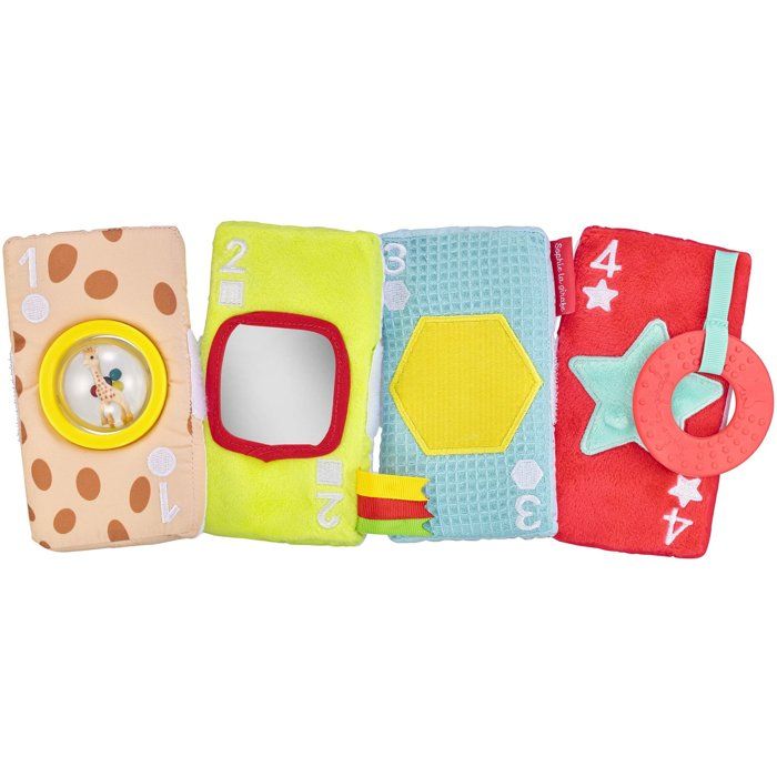 Cartes sensorielles - SOPHIE LA GIRAFE - Mes Cartes Sensorielles - Matieres variées - Braille intégré