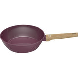 Sauteuse - Tous feux dont induction - ARTHUR MARTIN - AM3056 - Revetement céramique - Ř 24 cm - Couvercle et panier inox - Prune