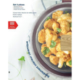 Sauteuse - Tous feux dont induction - ARTHUR MARTIN - AM3056 - Revetement céramique - Ř 24 cm - Couvercle et panier inox - Prune