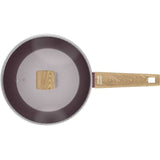Sauteuse - Tous feux dont induction - ARTHUR MARTIN - AM3056 - Revetement céramique - Ř 24 cm - Couvercle et panier inox - Prune