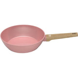Sauteuse - Tous feux dont induction - ARTHUR MARTIN - AM0333 - Revetement céramique - Ø 24 cm - Avec couvercle et panier inox - Rose