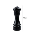 Ensemble de 2 Moulins a poivre manuel - FACKELMANN PROFESIONAL - 18 cm - Noir