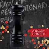 Ensemble de 2 Moulins a poivre manuel - FACKELMANN PROFESIONAL - 18 cm - Noir