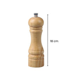 Ensemble de 2 Moulins a poivre manuel - FACKELMANN - FM Professional Divers - Couleur bois - 18 cm