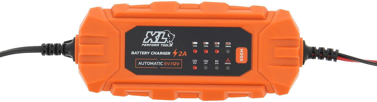 Chargeur batterie auto - XLPT - 2A - 35W - 12V - 3 m - IP65 - Protection inversion polarité/court-circuit/mauvaise batterie
