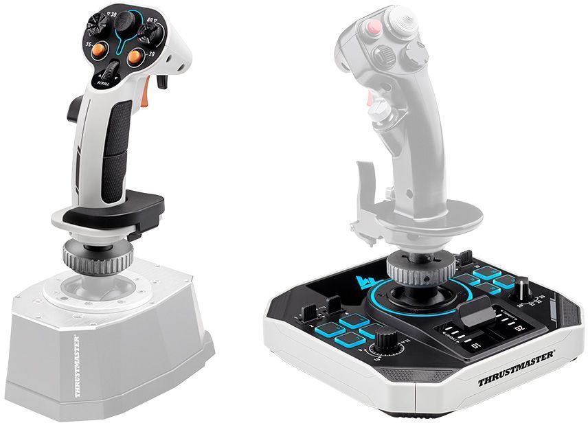 Joystick spatial - THRUSTMASTER - Sol-R 2 HOSAS Space Sim Duo - Ambidextre - 88 boutons - Technologie H.E.A.R.T. 16 bits
