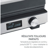 Gril multifonction 3-en-1 - SEVERIN - KG 2380 - 2000 W - 3 jeux de plaques - Ecran LED - Noir / Inox