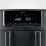 Friteuse sans huile SEVERIN - Airfryer FR2463 - Capacité 8L - Double cuve - 10 programmes - 2600W
