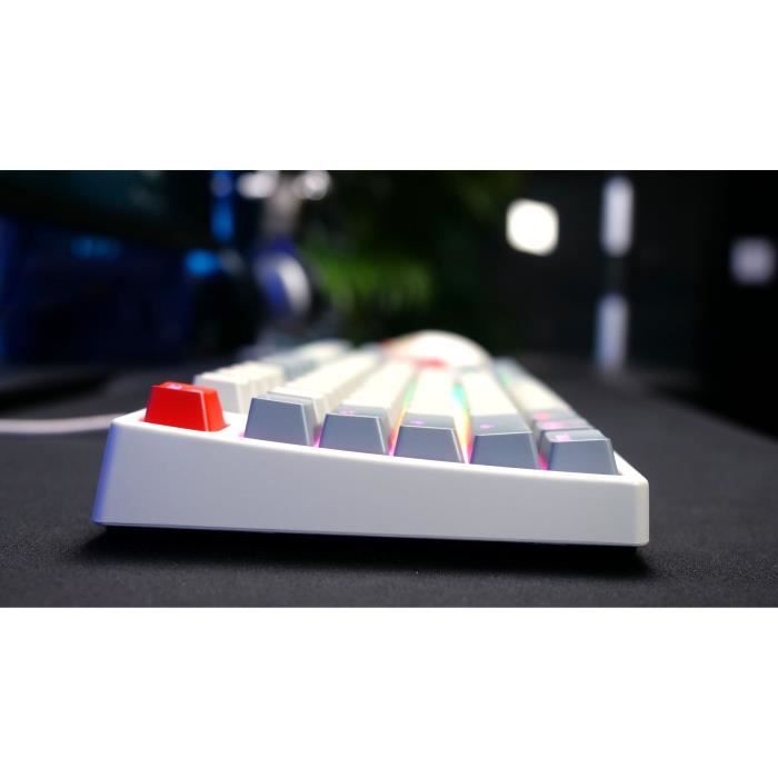 Clavier de gaming mécanique - CHERRY XTRFY K4V2 RGB TKL RETRO - Format TKL - Éclairage RGB - Noir
