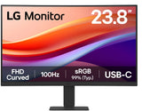 Ecran PC Incurvé - LG - 23,8 - FHD - 100Hz - Dalle VA - 5ms - 24U421A-B