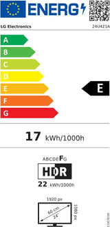 Ecran PC Incurvé - LG - 23,8 - FHD - 100Hz - Dalle VA - 5ms - 24U421A-B