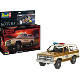 Maquette de voiture - REVELL - Model Set - Stranger Things - Chevrolet K5 Blazer - Avec colle, peintures et accessoires