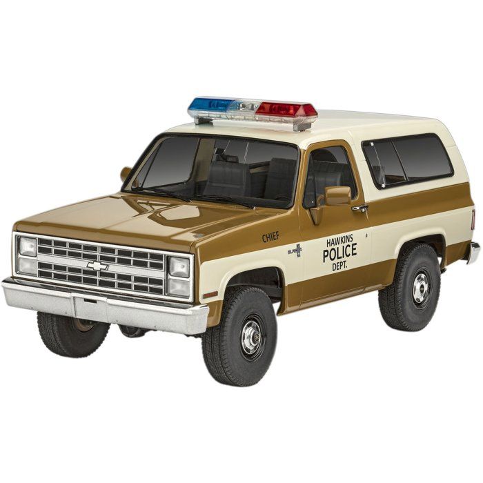 Maquette de voiture - REVELL - Model Set - Stranger Things - Chevrolet K5 Blazer - Avec colle, peintures et accessoires
