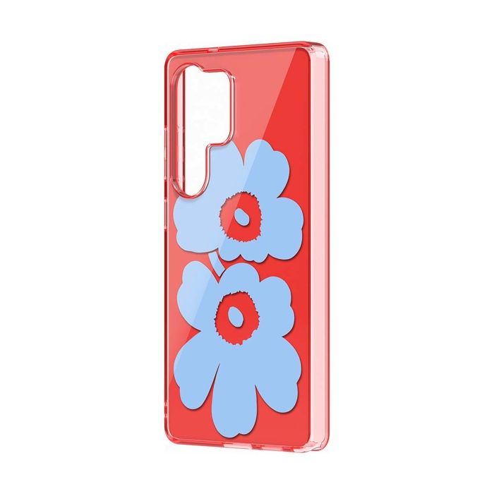 Coque pour Samsung Galaxy S25 Ultra Motif Floral Unikko Samsung Rouge