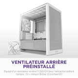 Boitier moyen-tour micro-ATX - NZXT - CC-H31FW-01 - H3 Flow - Blanc - Airflow remarquable - Support GPU grand format