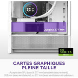 Boitier moyen-tour micro-ATX - NZXT - CC-H31FW-01 - H3 Flow - Blanc - Airflow remarquable - Support GPU grand format