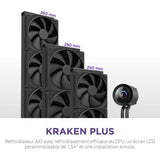 Watercooling - NZXT - RL-KN360-B2 - Kraken Plus 360 - Écran LCD 1.54 personnalisable - Noir