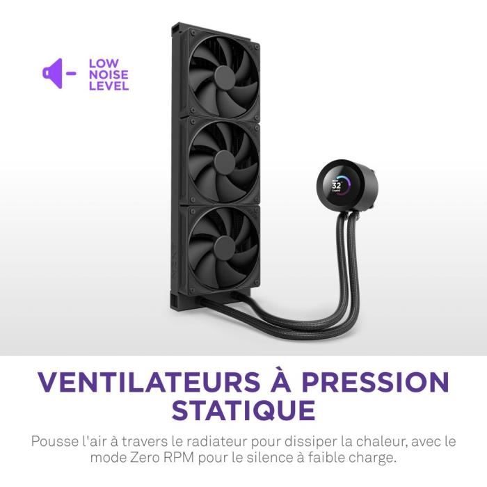 Watercooling - NZXT - RL-KN360-B2 - Kraken Plus 360 - Écran LCD 1.54 personnalisable - Noir