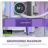 Boitier moyen-tour - NZXT - CM-H92FW-P1 - H9 Flow RGB+ - Ventilateurs RGB inclus - Blanc - Contrôleur NZXT CAM