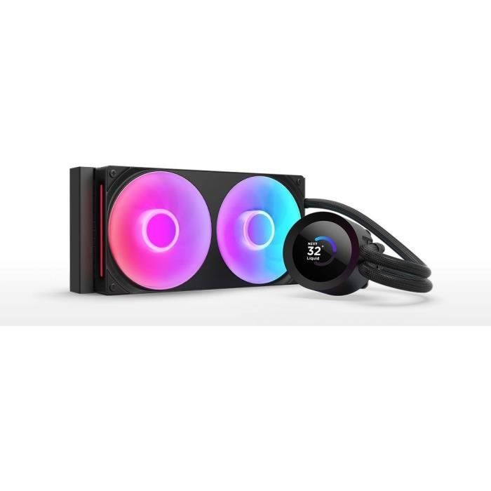 Watercooling - NZXT - RL-KR240-B2 - Kraken Plus 240 RGB - Écran carré 1.54 personnalisable et ventilateurs RGB - Noir