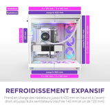 Boitier moyen-tour - NZXT - CM-H92FW-R1 - H9 Flow RGB - Ventilateurs RGB inclus - Blanc