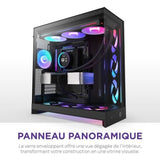 Boitier moyen-tour - NZXT - H9 Flow RGB - Double chambre - Ventilateurs RGB inclus - Noir