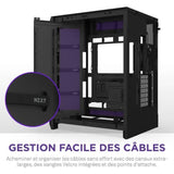 Boitier moyen-tour - NZXT - H9 Flow RGB - Double chambre - Ventilateurs RGB inclus - Noir