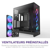 Boitier moyen-tour - NZXT - H9 Flow RGB - Double chambre - Ventilateurs RGB inclus - Noir