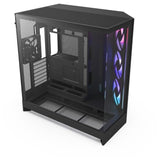 Boitier moyen-tour - NZXT - H9 Flow RGB - Double chambre - Ventilateurs RGB inclus - Noir