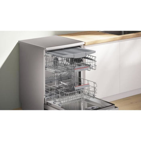 Lave-vaisselle pose-libre BOSCH SMS4ECI26E SER4 - 13 couverts - Induction - L60cm - 44 dB - tiroir a couverts - Acier brossé