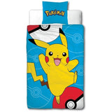 Parure de lit - POKEMON - Pikachu III - Microfibre - 1 housse de couette 140 x 200 cm + 1 taie 63 x 63 cm