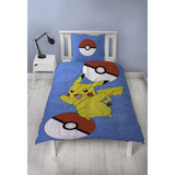 Parure de lit - POKEMON - Pikachu III - Microfibre - 1 housse de couette 140 x 200 cm + 1 taie 63 x 63 cm