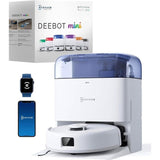 Aspirateur Robot Laveur - ECOVACS DEEBOT MINI - 9 000 Pa - ZeroTangle 2.0 - TrueMapping 2.0 - Séchage a 45 ? - Vidage Auto