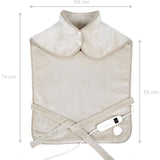 Coussin chauffant dos et cervicales - LIVOO - DOS218C - 100 W - 60 x 90 cm - Flanelle - Lavable en machine 30° - 50-65° - Creme