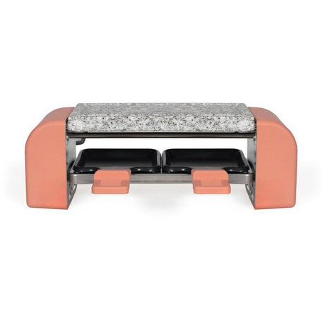 Set a raclette 2 personnes - LIVOO x Marmiton - DOC306 - 450 W - 5 recettes via un QR code - Plateau amovible en granit