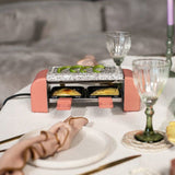 Set a raclette 2 personnes - LIVOO x Marmiton - DOC306 - 450 W - 5 recettes via un QR code - Plateau amovible en granit
