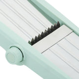 Mandoline 3 en 1 - LIVOO - MEN429 - Acier inoxydable - 3 a 9 mm - Poignée amovible - Poussoir avec piques - Pieds antidérapants