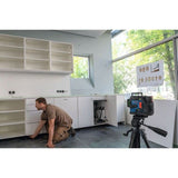 Bosch Professional laser lignes GLL 12V-100-33 CG (3 lignes laser sur 360°, portée 100 m, housse, L-BOXX avec batterie chargeur)