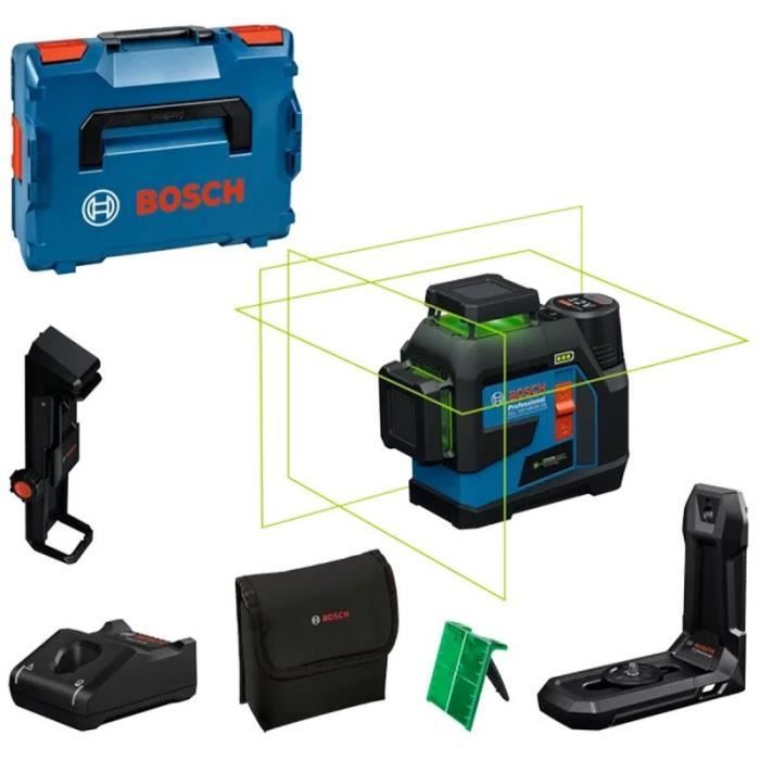Laser ŕ ligne - BOSCH PROFESSIONAL - GLL 12V-100-33 CG - 3 lignes 360° - Alimentation Dual Power - IP65