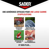 Adhésif extra fort - SADER - Repare tout extreme - Transparent - Intérieur & Exterieur - Toutes Surfaces - 20 m x 50 mm