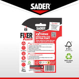Adhésif double face extra fort - SADER - Fixer sans percer - Extreme - Intérieur - Supporte jusqu'a 10 Kg - Blanc - 2 m x 19 mm