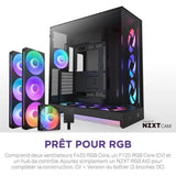 Boitier moyen-tour NZXT - CM-H92FB-P1 - H9 Flow RGB+ - Double chambre - 3 ventilateurs RGB - Noir