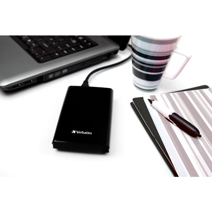 Disque SSD externe Verbatim Store'N'Go Slim - 512Go (Noir)